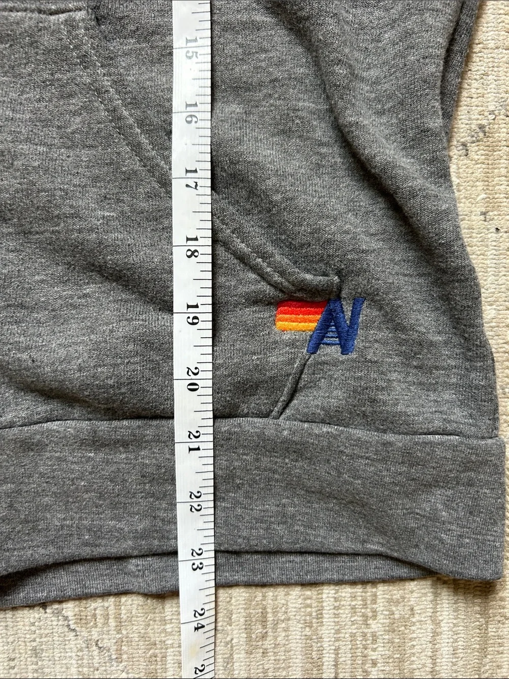 Aviator Nation Gray Locals Only Zip Up Hoodie XS - Picture 6 of 8